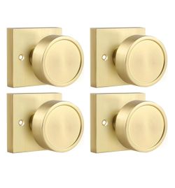 Brushed Gold Dummy Door Knobs