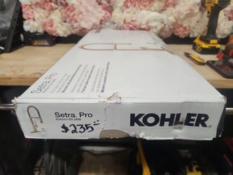 KOHLER
Setra Single-Handle Semi-Professional Kitchen Sink Faucet with Soap Dispenser in Vibrant Brushed Moderne Brass