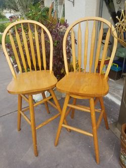 Pair Swivel Bar Stool