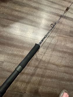 Shimano Trevala spinning  5’8” 50-80 lb salt water fishing rod.