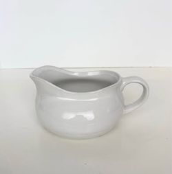 White Ceramic Gravy Boat | Serving Dish | Kitchen Decor