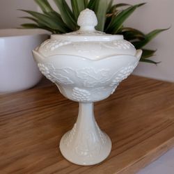 Vintage Indiana Glass Co Harvest, Compote