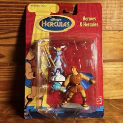 New Vintage Mattel Disney Hercules Hermes & Hercules PVC Action Figure