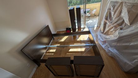 Bedframe IKEA Brusali Queen w/ storage