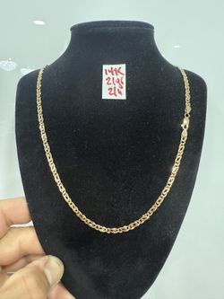 14K Solid Gold  Chain 21Gr 21 Inches Long 