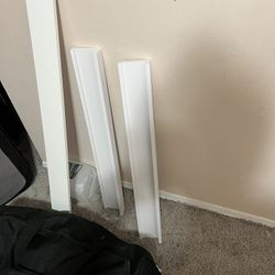 White Wooden Wall Rack And brand New Good Metal With Glass Wall Rack For $39
