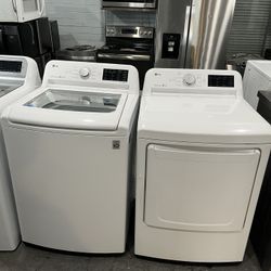 🔥 LG TOP LOAD WASHER & ELECTRIC DRYER SET 🔥