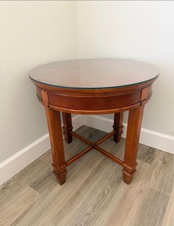 Cherry wood side table