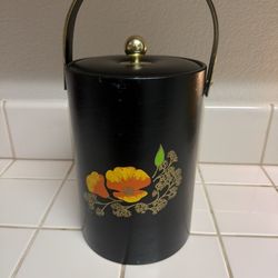 Couroc California Poppy Ice Bucket