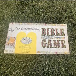 TEN COMMANDMENTS BIBLE game - 1966 Cadaco
