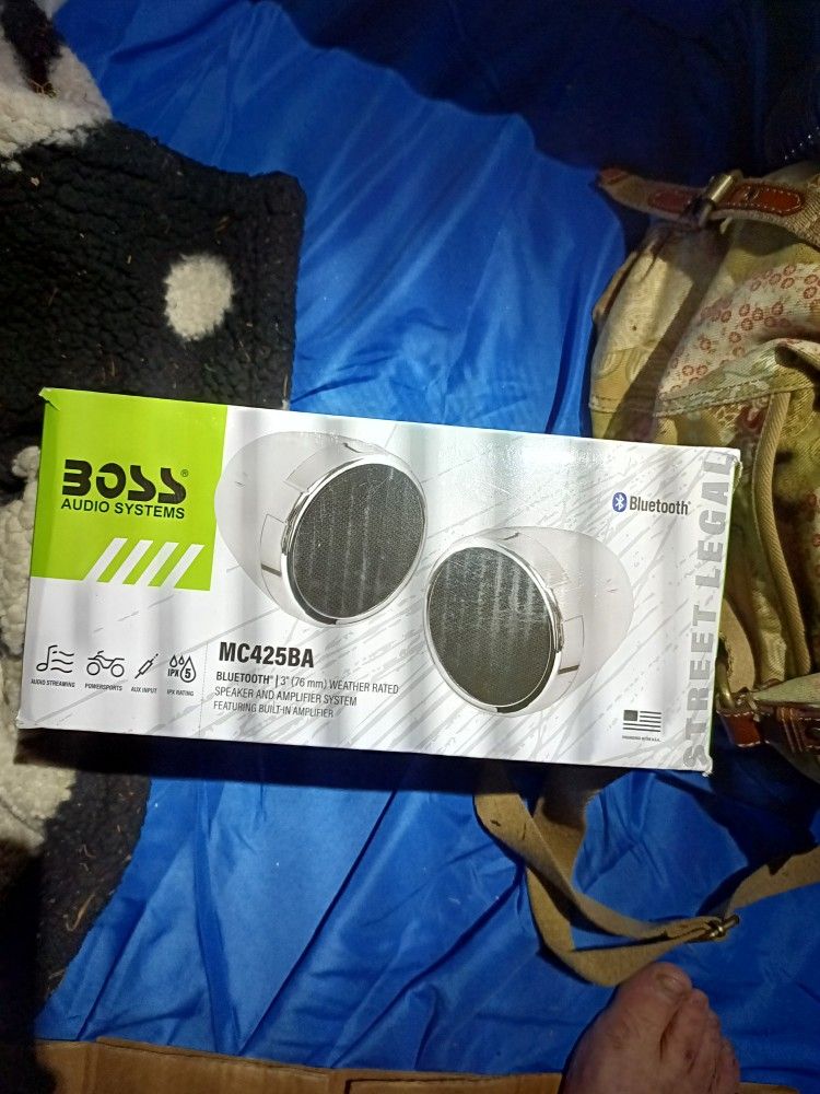 Boss Bluetooth High Performance Motorcycle Speakers
