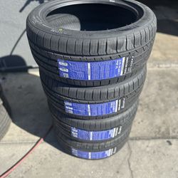 FOUR NEW TIRES WITH FREE ALIGNMENT 235/45R17 