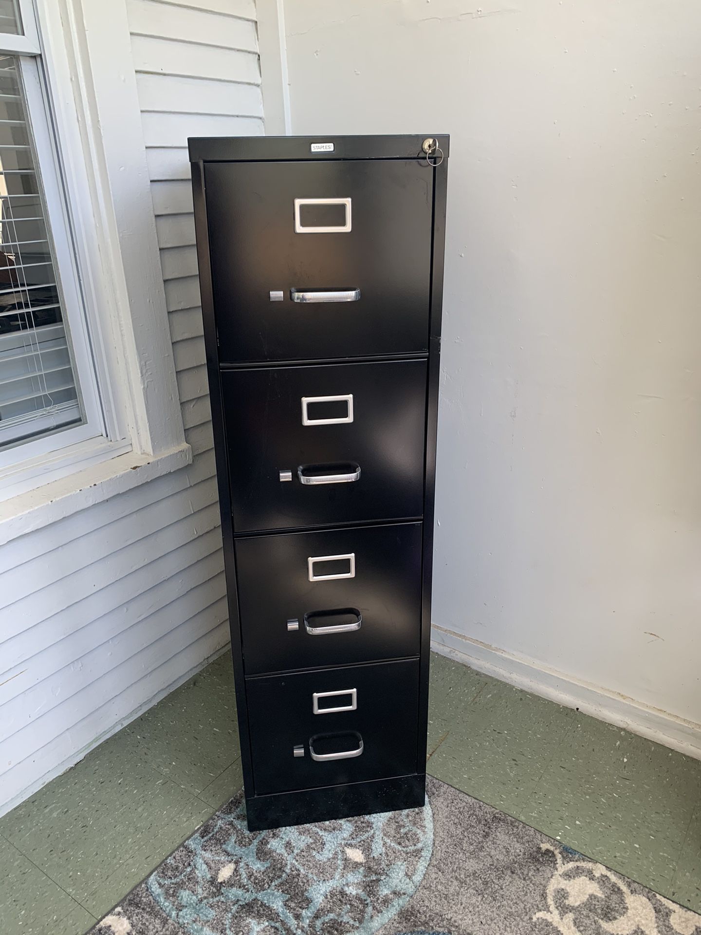Staples 4 drawer vertical filing cabinet