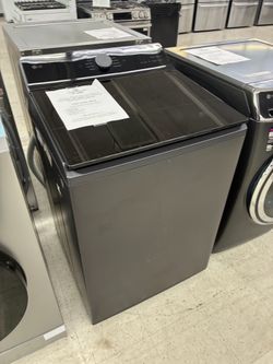 $816 LG Top Load Washer Black Steel