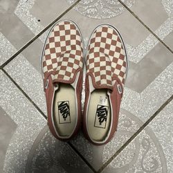 Vans Checkerboard Slip-On Terracotta Rose
