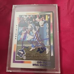 Cris Carter Autograph Card 