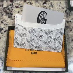 Goyard Card Holder White