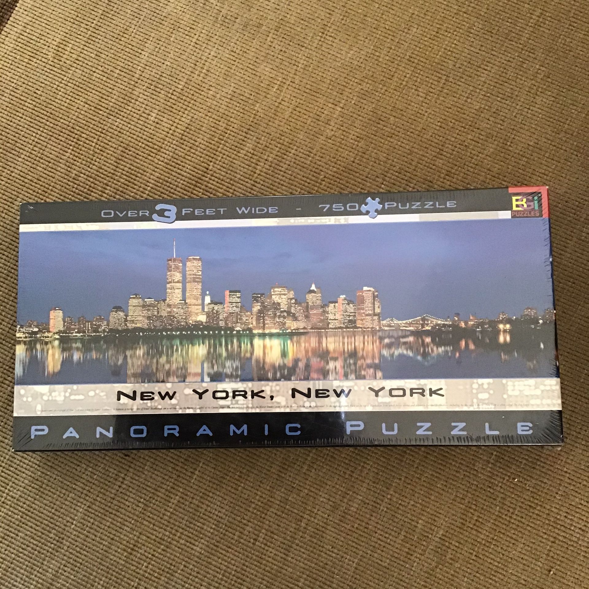 NEW Sealed Vintage New York Skyline Panoramic Puzzle