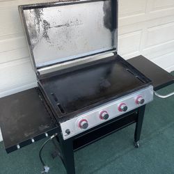 36" LARGE GRIDDLE COOKING STATION WITH HARD COVER PLANCHA GRANDE DE 36 PULGADAS 