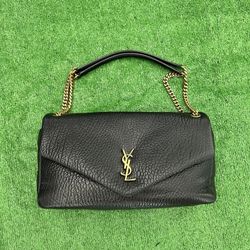 Saint Laurent  Calypso Large Bag in Grained Lambskin