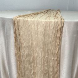 Table Runner Champagne / Beige