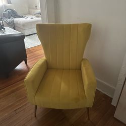 Yellow Leather Sofa 