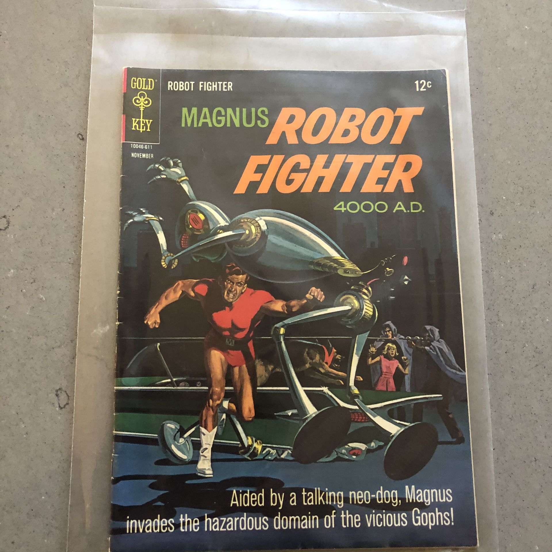 Gold key November 1966 Magnus robot fighter 4000 AD Comic book