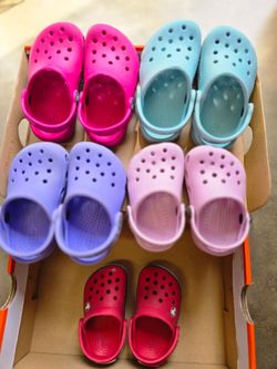 Crocs toddler classic clogs size 2/3, 4, 5, 6 and 7