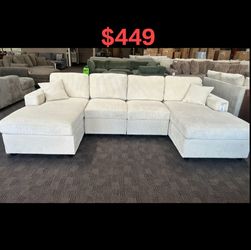 Brand New Ivory Double Chase Sofa