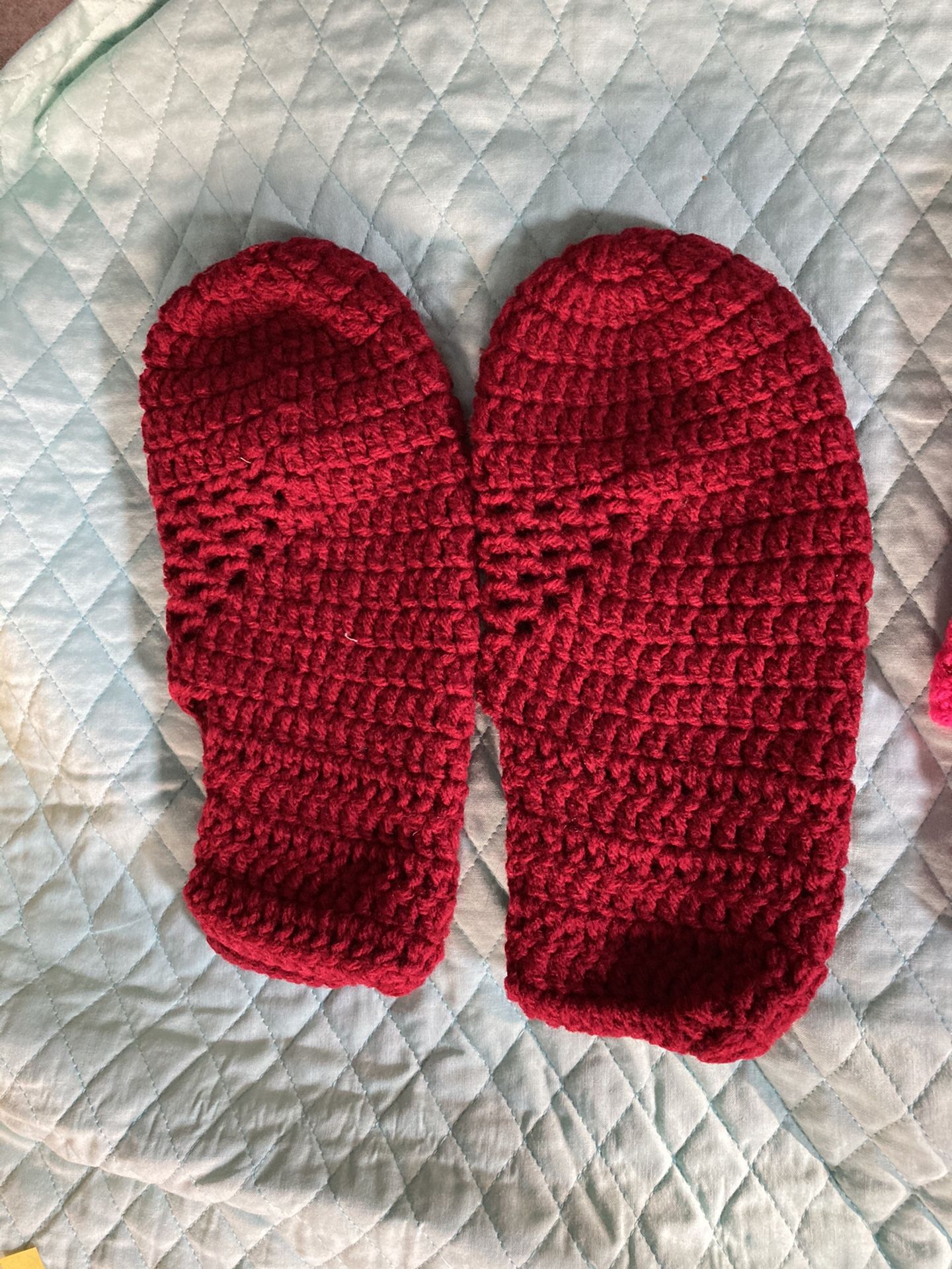 Pantuflas tejidas