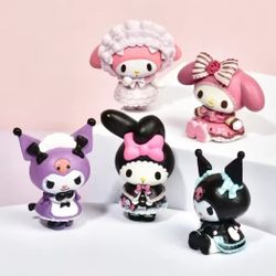 My Melody/ Kuromi 5 Piece Figures 
