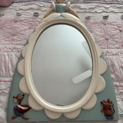 Vintage 1960’s Disney ✨CINDERELLA✨ wall mirror 