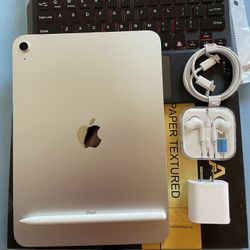 256gb Apple IPad 10th Generation (10.9” Liquid Retina / Latest 2022 ) with pen, keyboard, case & Accessories (warranty 02/ 2025)