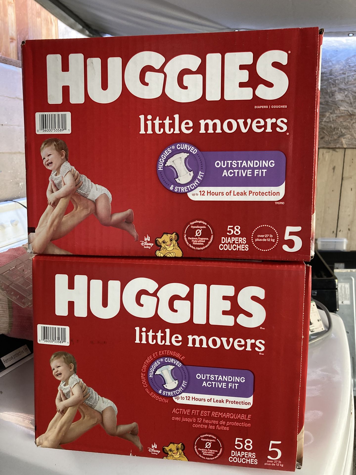 HUGGIES SIZE  5   116   pañales