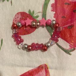 Pink And Silver Bracelet