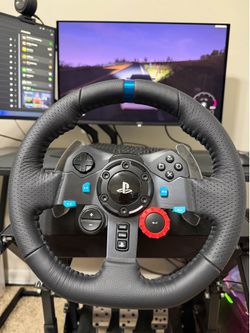 Logitech G29 racing wheel with pedals and shifter
