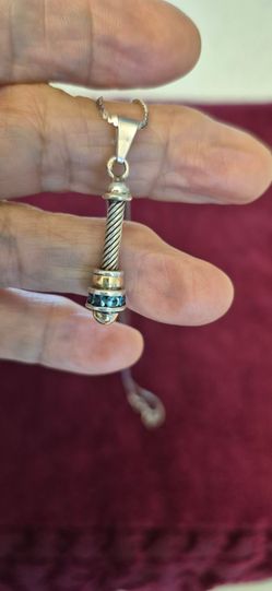 925 sterling S. Solido pendent with chain