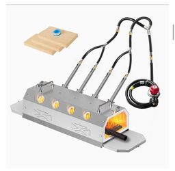 Nelyrho 4 Burner Propane Blacksmith Forge Kit 2600°F High Temperature, Double Doors, Stainless Steel, Blacksmithing, Knife Making & Metalworking