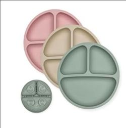 Baby/Toddler plates (silicone, suction)