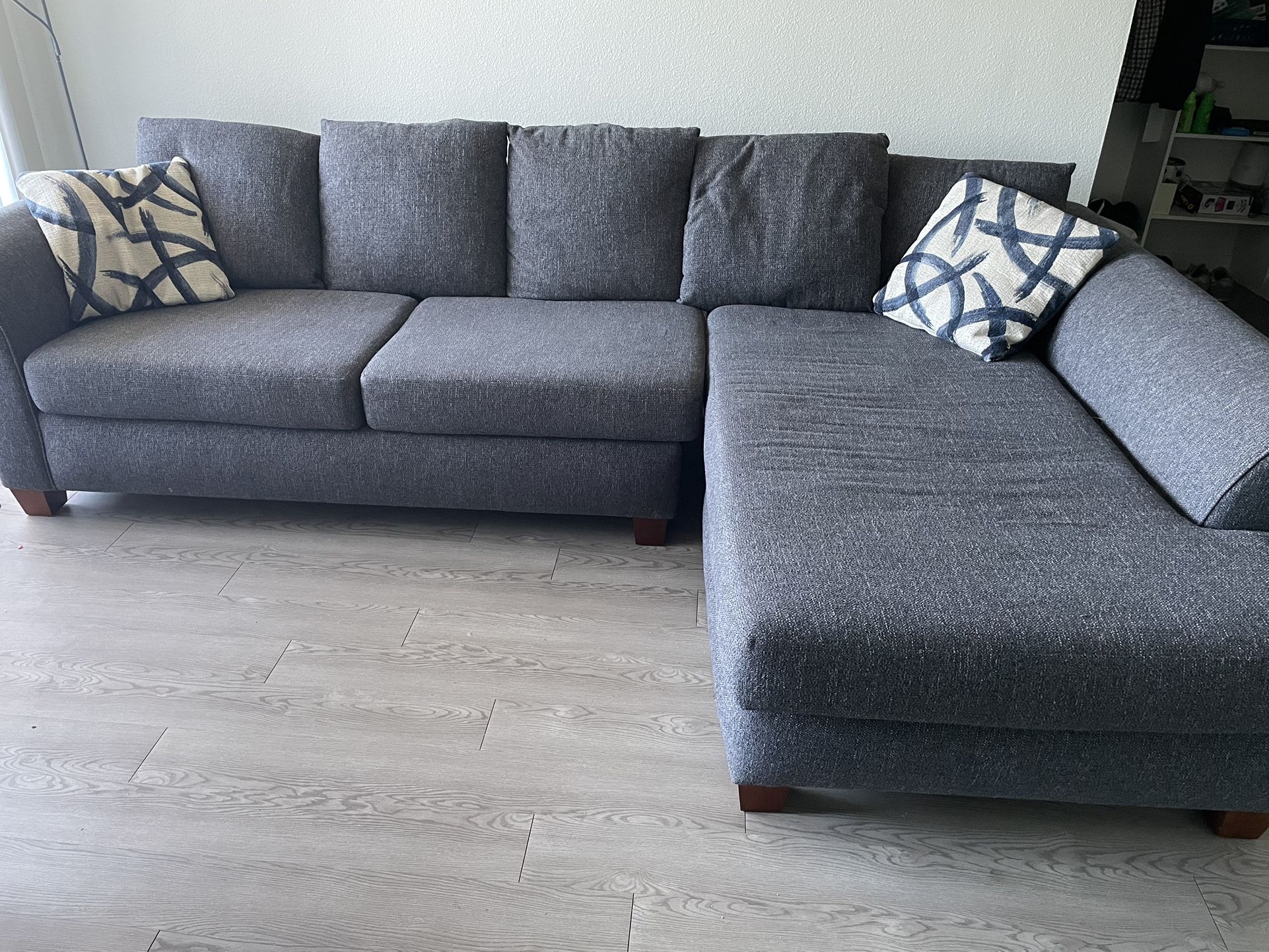 Bundle ( Desk , Queen Size Bed Rails Without Back Base Board And Really Nice Couch Only A Year And A Half Old , Bought Brand New From Curaçao Furnitur
