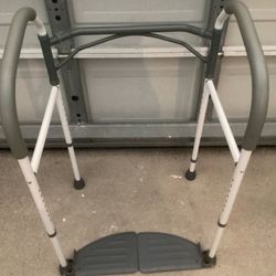 Toilet Safety Grab Rail With Foot Grips 