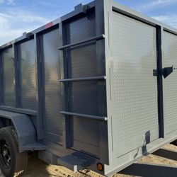 New 8x4x12 Scissor Lift Hydraulic Dump Trailer 💪🏻