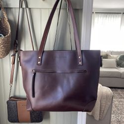 Montana Hudson Eva Leather Zip Tote