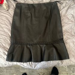 100% Leather Skirt 