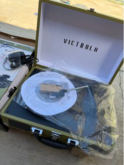 Victrola Journey Bluetooth Portable record player (Green Olive)