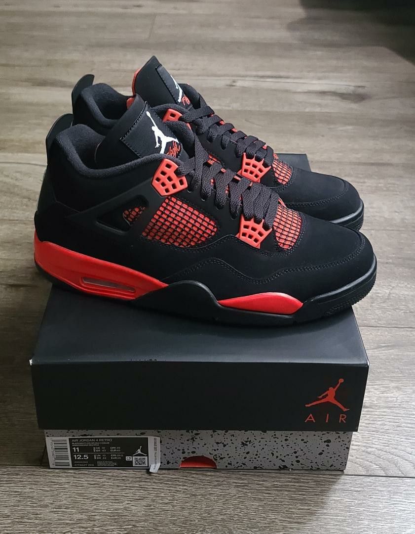 Red Thunder Jordan 4 Size 11