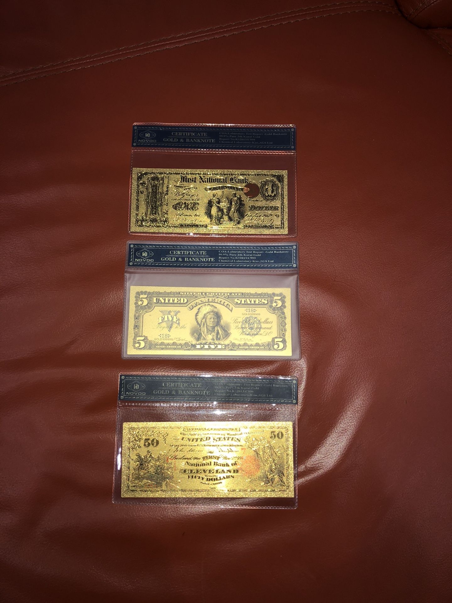 Collectibles bank notes