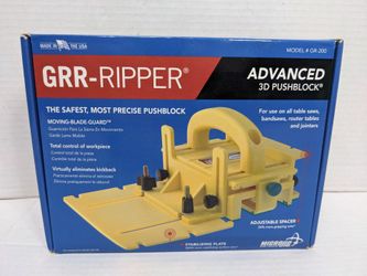 MICROJIG GRR-RIPPER GR-200, GRHB-010 Advanced 3D Pushblock With Handle Bridge Kit NEW