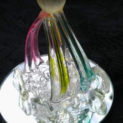 Spun Glass Baby Carriage