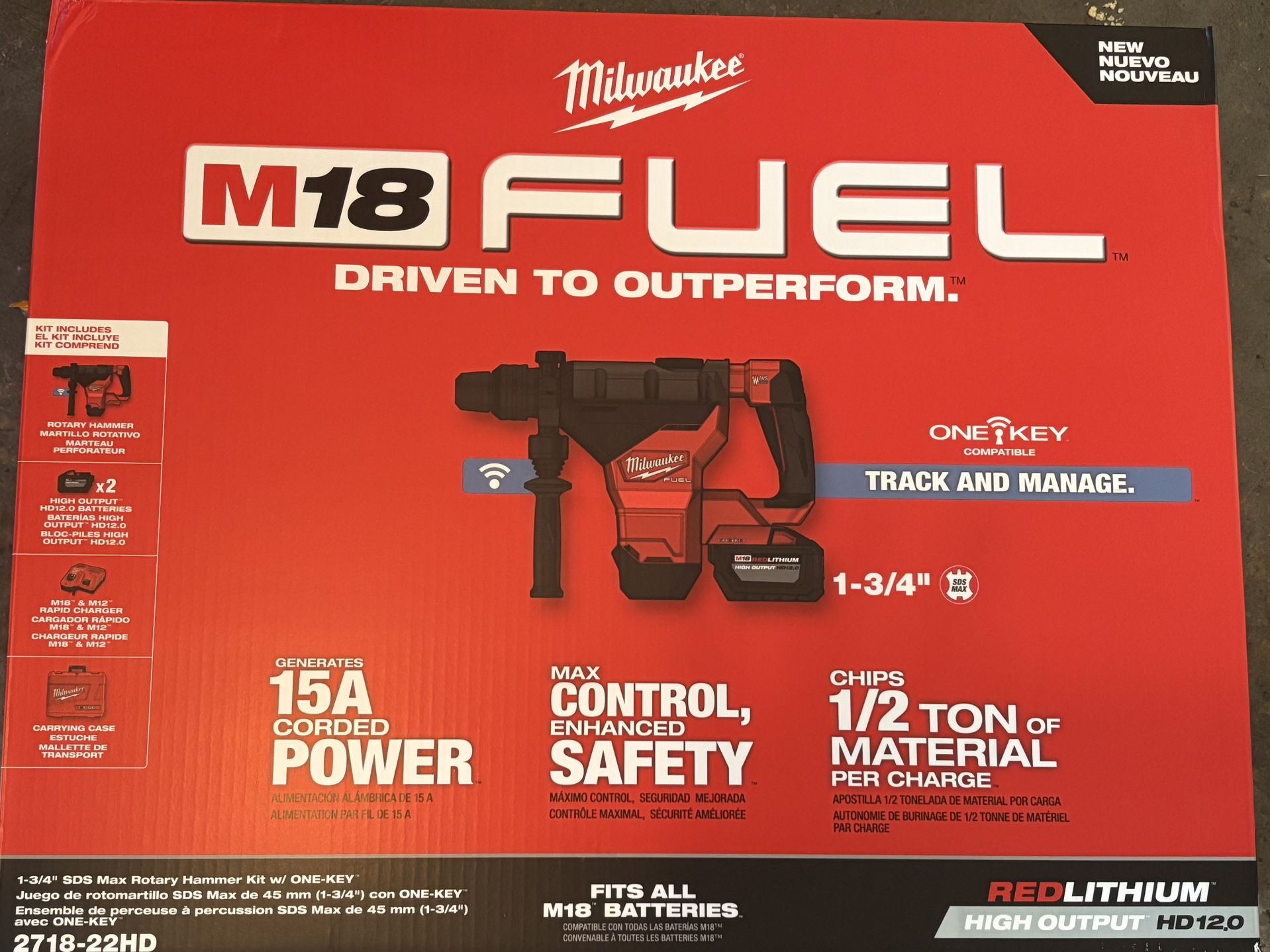 Milwaukee 2718-22HD 1 3/4” SDS MAX